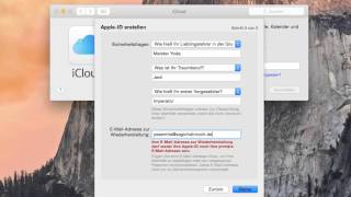 OS X Anleitung Apple IDSicherheitsfragen einrichten [upl. by Worthy]