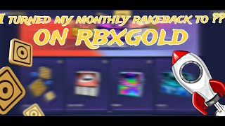 I turned my monthly rakeback to  on RBXGold [upl. by Hoffman569]