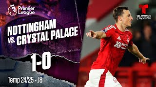 Highlights amp Goals Nottingham vs Crystal Palace 10  Premier League  Telemundo Deportes [upl. by Arlena]