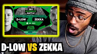 DLOW vs ZEKKA  Final  SBX KICKBACK BATTLE 2021 REACTION [upl. by Vaish]