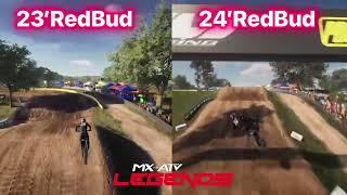 23’ and 24’ RedBud Motocross Comparison [upl. by Ira]