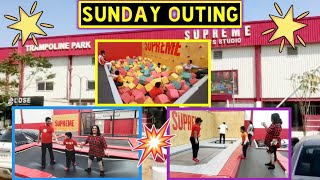 Family Outing  Supreme Trampoline Park Hyd  Places to visit in Hyderabad  thekillbillpandeyshow [upl. by Liahus281]