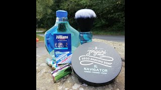 Trying The Zingari Man Shaving Soap The Navigator [upl. by Idnahk378]