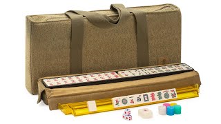 American Mahjong Game Set quotManzanillaquot with Olive Green Soft Case [upl. by Naehs]