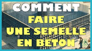 Comment faire semelle beton [upl. by Kyred]