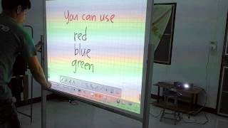 DIY rear projection smartboard with pressure pen [upl. by Robbert]