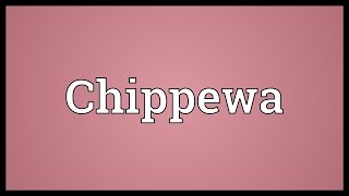 Chippewa Meaning [upl. by Teerell426]