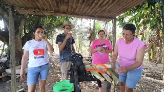 PEGANDO PEIXE PARA VENDER ALMOÇO E RECEITA DE PÃO E FAZENDO CALDO DE CANA muita coisa hoje [upl. by Alesi]