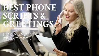 Best scripts and greetings for salon front desk [upl. by Ecyal]