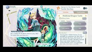 Touhou Lost Word Yachie L1 Voicelines Medicinal Dragon Turtle [upl. by Sarad]