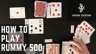 How To Play Rummy 500 [upl. by Akirdnahs438]