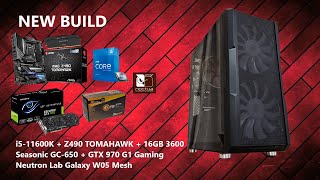 Gaming PC build I5 11600K  MSI Z490 Tomahawk  GTX 970 G1  16gb 3600mhz [upl. by Ettinger]