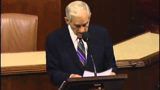 Congressman Ron Pauls Farewell Speech to Congress [upl. by Rockey]