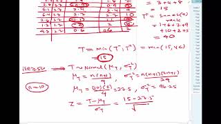 Wilcoxon signed rank test Normal Approximation [upl. by Lundgren222]