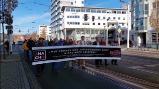 Cottbus Germany Brandenburg Handwerker Demo 25112022 [upl. by Chafee]