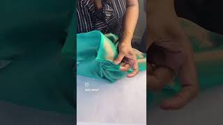 Easy saree pleating method🥻sareedresspleatingfoldingtrendingsongtrendingvideo💜🥻❤ [upl. by Olimpia]