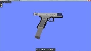 Algodoo Glock 18C demo [upl. by Atinra]