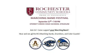 2024 Rochester Community Schools Marching Band Festival [upl. by Yanetruoc983]