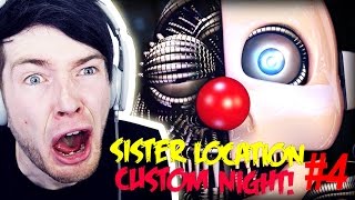 DanTDM FNAF  SISTER LOCATION CUSTOM NIGHTS 4 The Diamond Minecart [upl. by Ravaj]