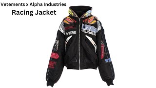 Closet Showcase Vetements x Alpha Industries Racing Bomber Jacket [upl. by Lowndes]