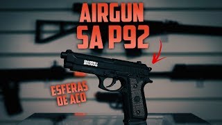 AIRGUN SWISS ARMS SA P92 45MM  FALCON ARMAS [upl. by Shepherd]