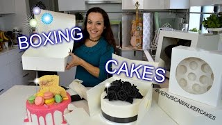 STUNNING amp EASY CAKE BOXING AND DELIVERY IDEAS  BY VERUSCA WALKER [upl. by Lynnett]