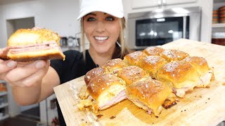 Smokey Ham and Cheese Sliders  Tasty and Easy Snack for a Crowd [upl. by Bronson]