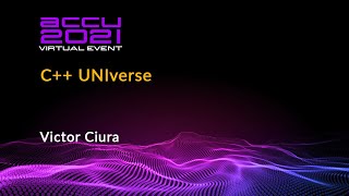 C UNIverse  Victor Ciura  ACCU 2021 [upl. by Eniwtna456]