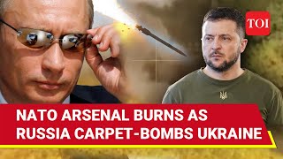 Russia Hammers NATO Weapons In Kyiv Missile amp Drone Blitz Hits 6 Ukrainian Regions  Watch [upl. by Norrabal]