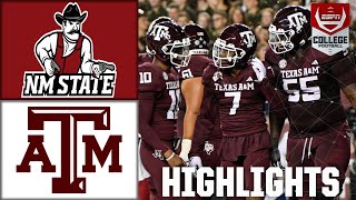 New Mexico State Aggies vs Texas AampM Aggies  Full Game Highlights  ESPN College Football [upl. by Ayokahs]