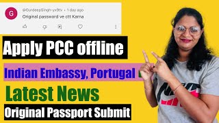 Problem During Apply PCC in Indian Embassy Portugal  How Can apply PCC in portugal [upl. by Ferren]