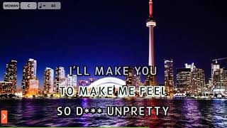 Unpretty  TLC Karaoke Version [upl. by Arammat]