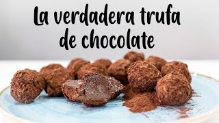 Cómo Hacer La Verdadera Trufa De Chocolate [upl. by Johannah]