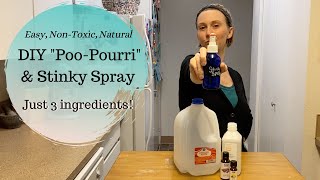 Easy NonToxic Natural DIY quotPoo Pourriquot and Stinky Spray [upl. by Jarvey]