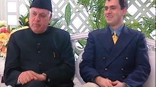 Rendezvous with Simi Garewal  Dr Farooq Abdullah amp Omar Abdullah 1999 [upl. by Elayor]