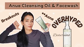 anua cleansing oil  anua face wash  MY HONEST REVIEW [upl. by Enegue]