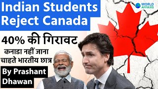 Indian Students Reject Canada with 40 Drop in Applications  By Prashant Dhawan [upl. by Susan]