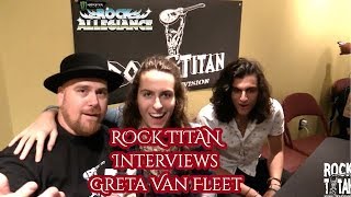 Greta Van Fleet Interview featuring Sam Kiszka and Danny Wagner [upl. by Reppart]