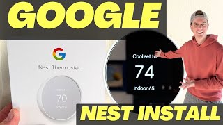 Installing a Google Nest Thermostat [upl. by Vanni82]