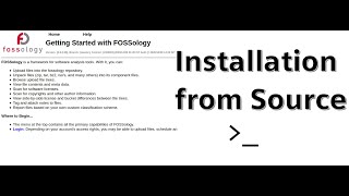 Deprecated FOSSology Installation from Source [upl. by Grantham]