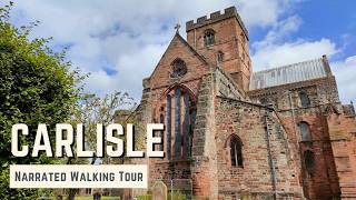 CARLISLE  4K Narrated Walking Tour  Lets Walk 2024 [upl. by Boggers]