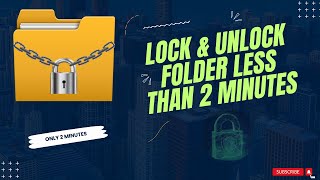 How To Lock FilesFolder Easily in Windows10 [upl. by Aneras202]