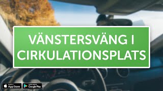 ÖVNINGSKÖR  Vänstersväng i cirkulationsplats [upl. by Rozanna]