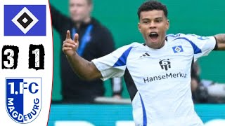 HSV  1 FC Magdeburg 31 Highlights  2 Bundesliga  20242025 [upl. by Terb]