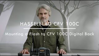 Hasselblad 907X CVF 100C  Mounting flash [upl. by Rhona]