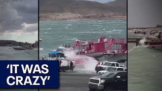 Lake Pleasant boaters experience monsoon chaos [upl. by Annoynek]