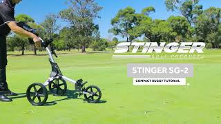 Stinger SG 2 Compact Golf Push Buggy Instructional Video Final [upl. by Obelia]