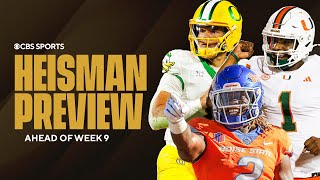 Heisman Week 9 Preview What Ashton Jeanty Dillon Gabriel and Cam Ward have to do THIS weekend [upl. by Rebah983]