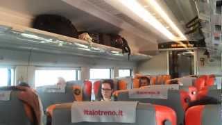 italo treno viaggio a 300Kmh sulla linea MilanoRoma [upl. by Eened]