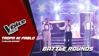 The Voice Kids Tropa ni Pablos INCREDIBLE performance of A Million Dreams  Battle Rounds [upl. by Lain]